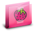 Folder Strawberrie Pink Icon 72x72 png
